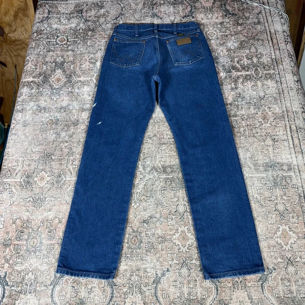 Wrangler 13MWZ Cowboy Cut Blue Jeans Mens 33x34 Denim Made in Mexico